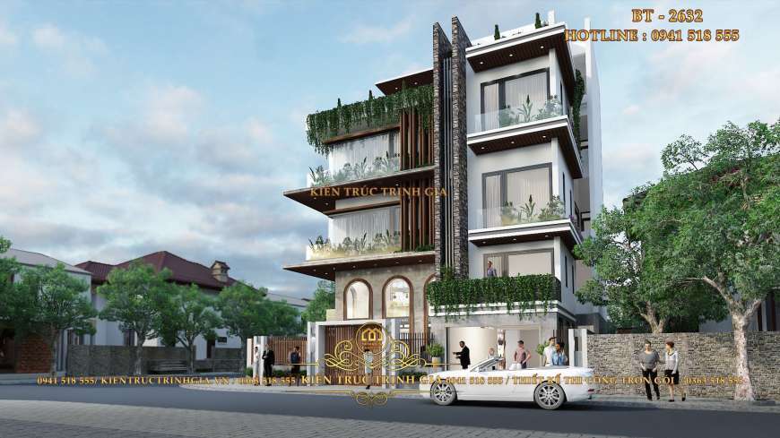 Mẫu thiết kế biệt thự hiện đại 3 tầng tại Ninh Bình