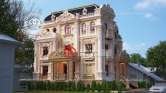 Thiết kế biệt thự lâu đài 3 tầng Pháp đẹp ở Châu Quỳ, Hà Nội