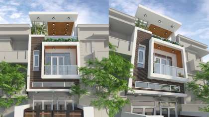 Rung động với mẫu thiết kế nhà phố 3 tầng đẹp nhất Hải Dương